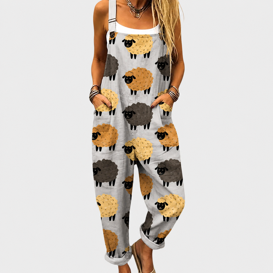 Comfortable Printed Jumpsuit