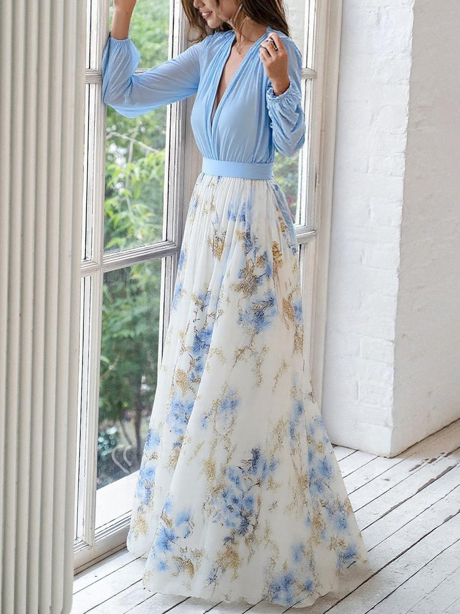 Norma - Beautiful Maxi Dress with Floral Print