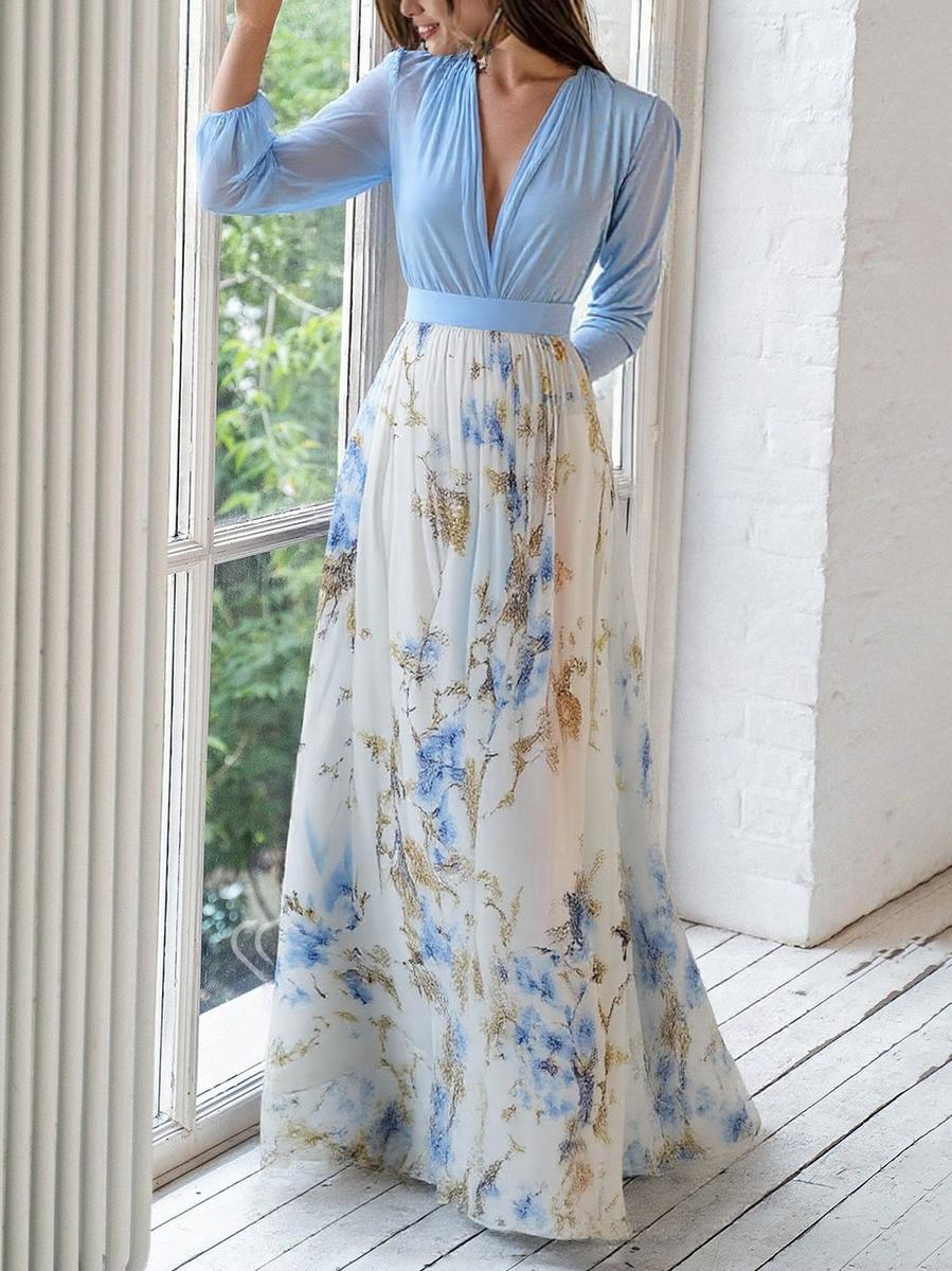 Norma - Beautiful Maxi Dress with Floral Print
