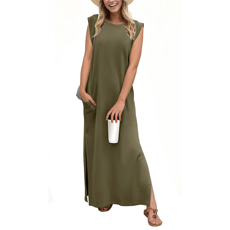 Riane™ | Classic Loose Sleeveless Beach Maxi Dress