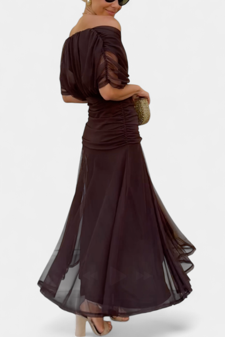 Gloria | Long Floral V-Neck Dress