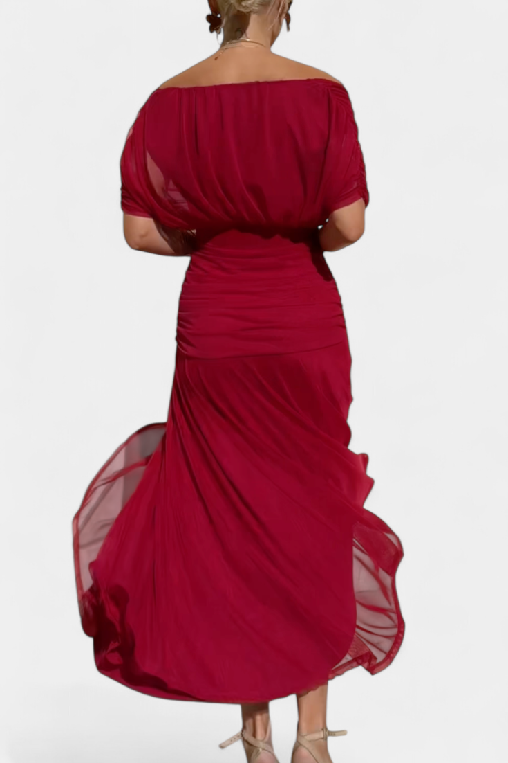 Gloria | Long Floral V-Neck Dress