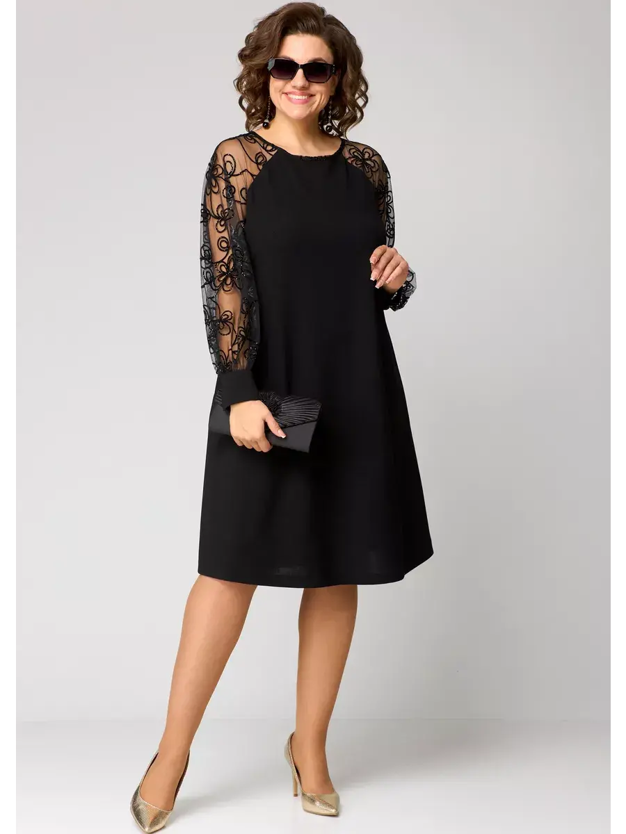 CELINA™ | Classic Midi Dress for Special Occasions