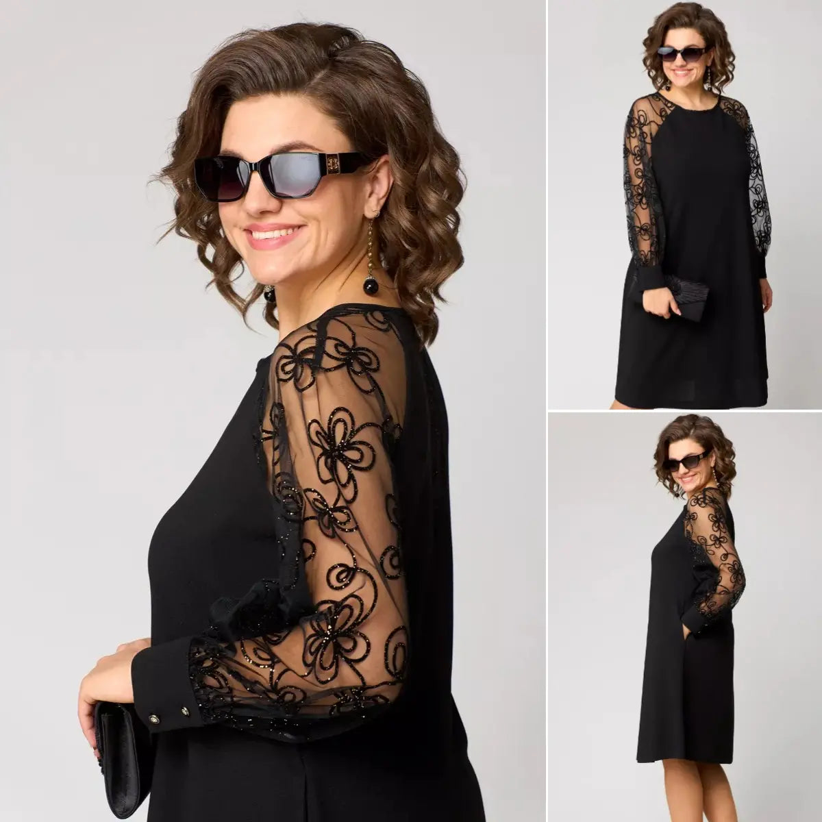 CELINA™ | Classic Midi Dress for Special Occasions
