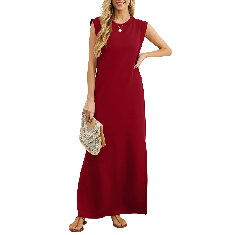 Riane™ | Classic Loose Sleeveless Beach Maxi Dress