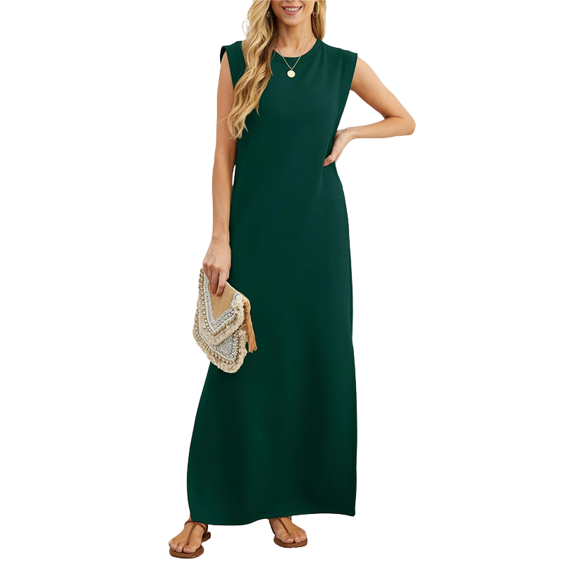Riane™ | Classic Loose Sleeveless Beach Maxi Dress