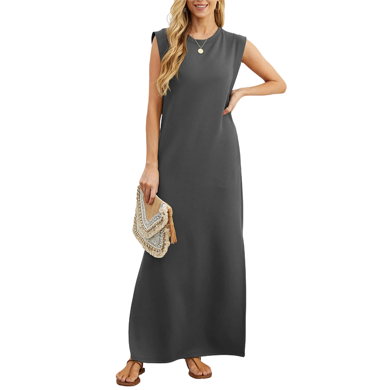 Riane™ | Classic Loose Sleeveless Beach Maxi Dress