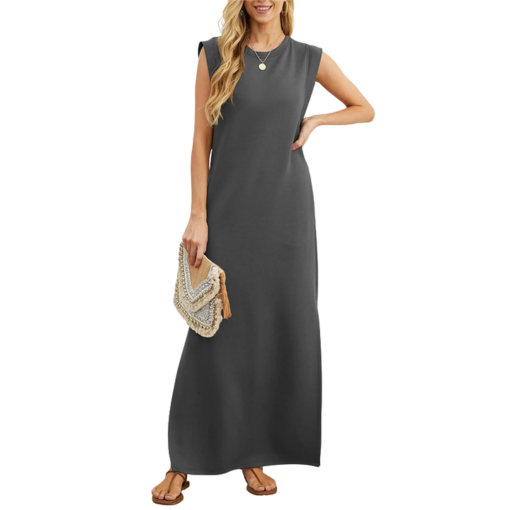 Riane™ | Classic Loose Sleeveless Beach Maxi Dress
