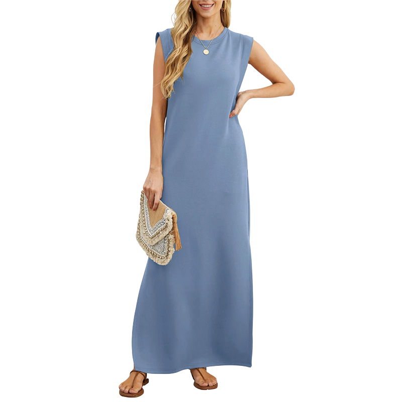 Riane™ | Classic Loose Sleeveless Beach Maxi Dress