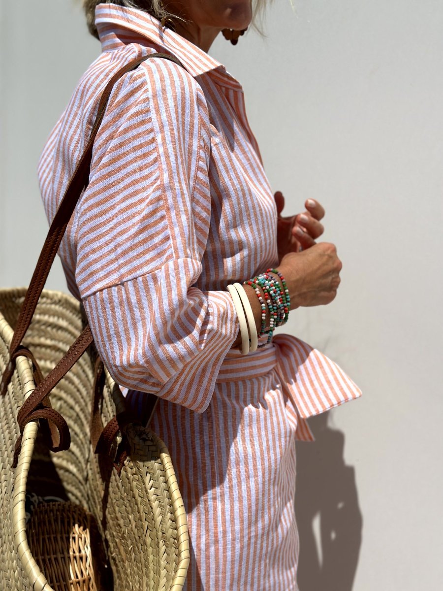 Anne | Classic Striped Shirt Dress