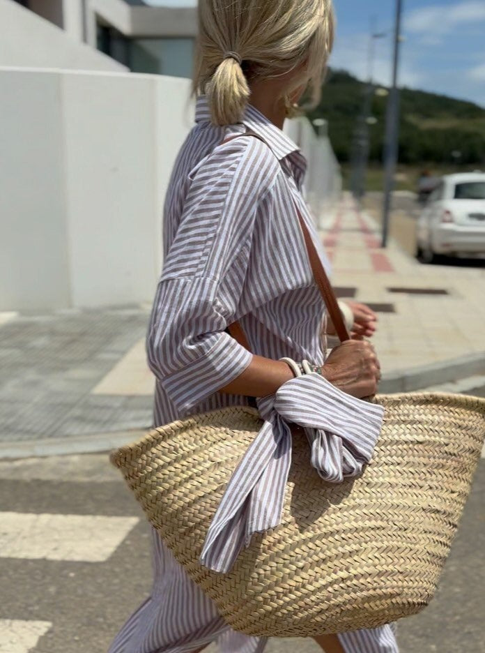Anne | Classic Striped Shirt Dress