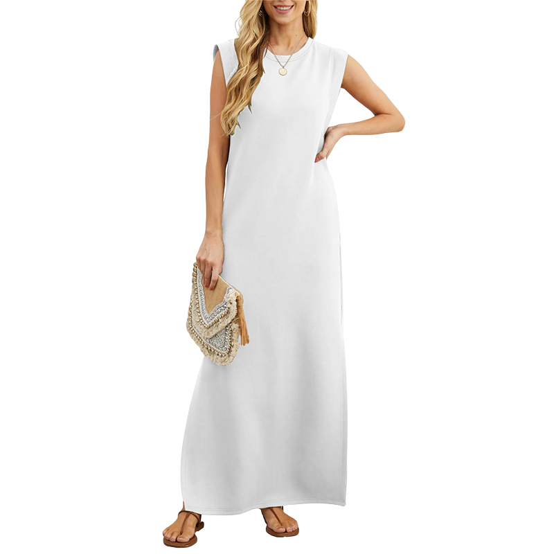 Riane™ | Classic Loose Sleeveless Beach Maxi Dress
